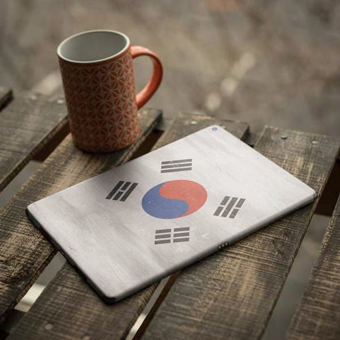 South Korean Flag Distressed iPad Skins